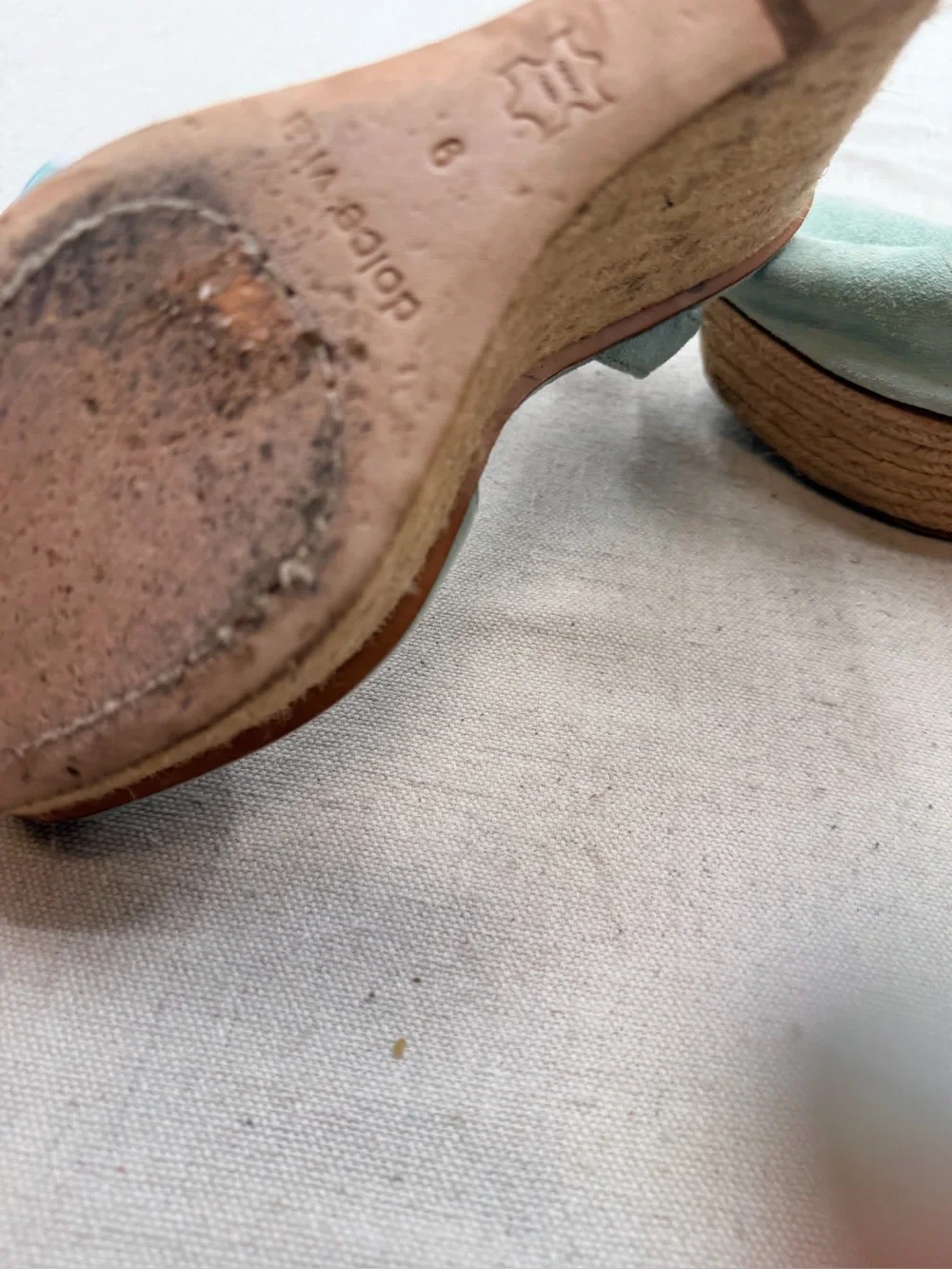 Dolce Vita Women’s Mint Green Espadrille Wedge Sandals